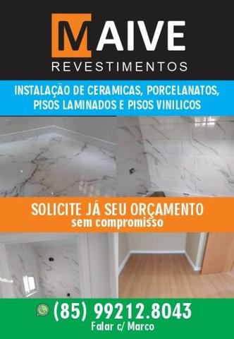 Instalação de porcelanatos e cerámicas, pisos laminados e