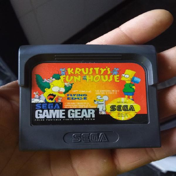 Cartucho original sega game gear krusty fun house