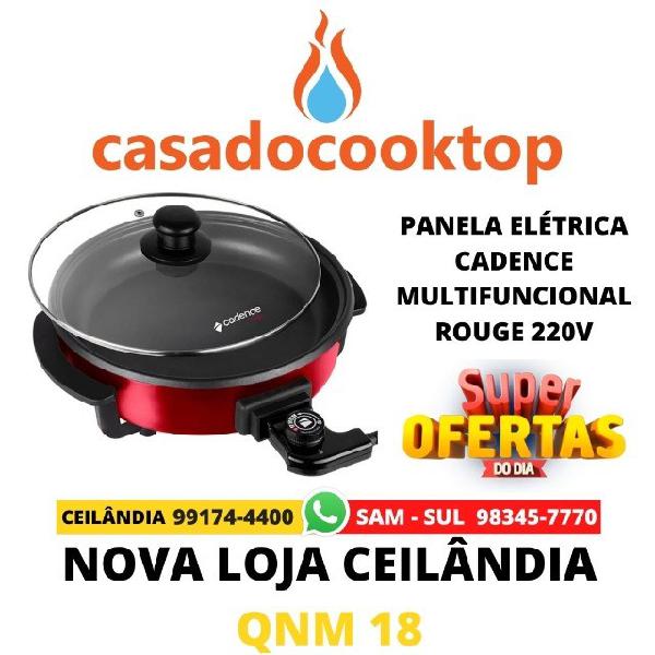 Panela elétrica cadence multifuncional rouge 220v