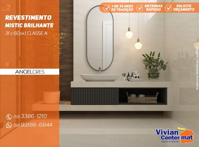 Revestimento mistic brilhante 31x60cm classe a angelgres