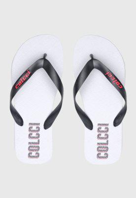 Chinelo colcci logo branco