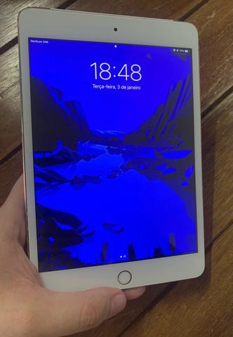 Ipad mini 4, wi-fi + celular, dourado, modelo a1550