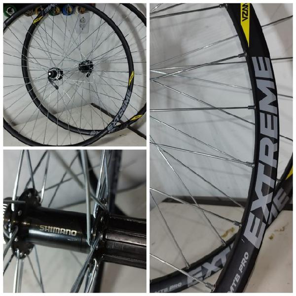 Aros 29 novas extreme cubos shimano tx505