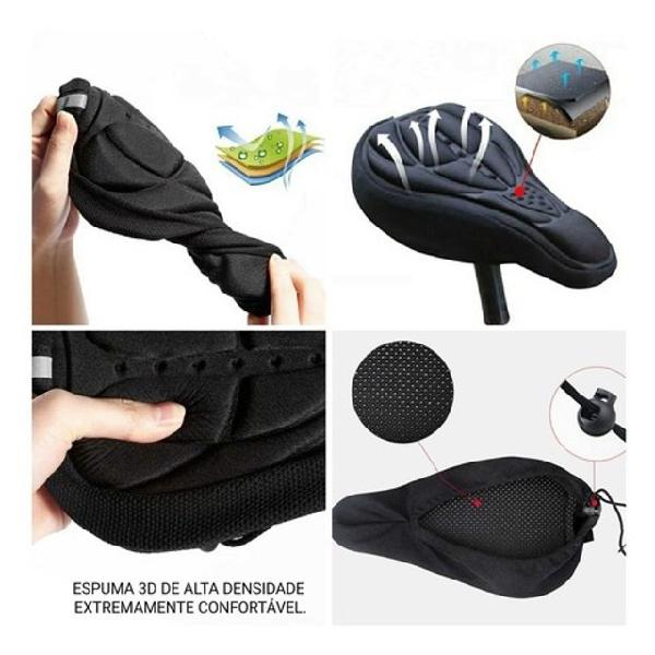 Capa gel silicone banco selim almofada forro para bicicleta