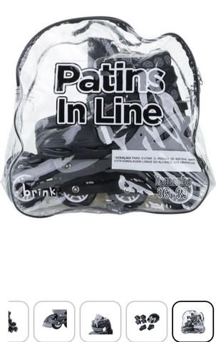 Patins + kit proteção, 12 x no cartão