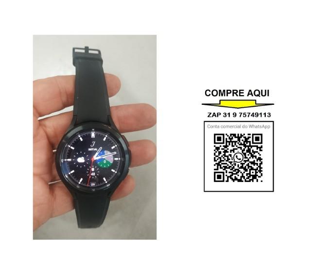 Samsung galaxy watch4 classic bt 46mm - preto, na garantia,