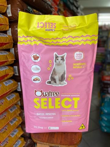 Promoção Quatree Gatos Adultos Salmão 10kg