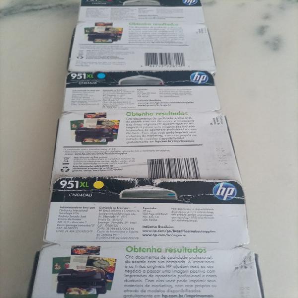 Kit 05 cartuchos Hp 950xl e 951xl