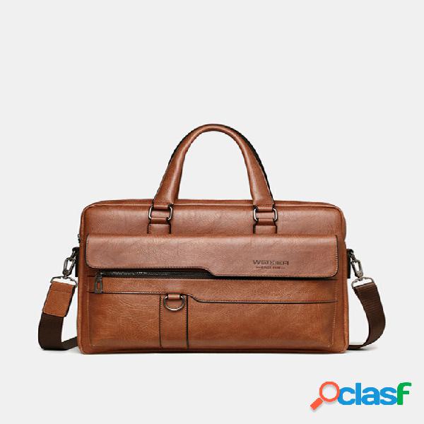 Maleta masculina retrô bolsa maleta masculina de negócios computador bolsa mensageiro bolsa