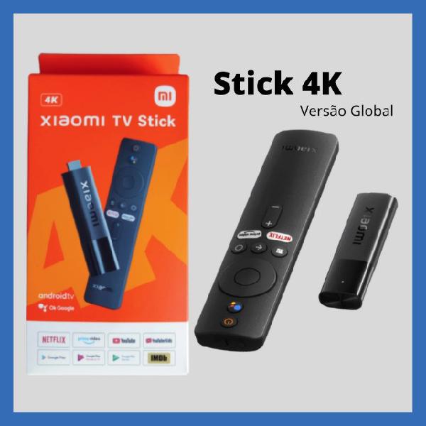 Xiaomi mi tv stick 4k novo 8gb de armazenamento 2gb de mem