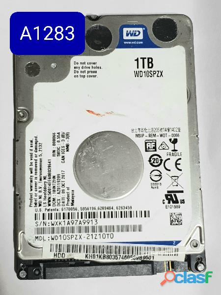 Placa hd 1 tb wd10spzx 21z10t0   cod. a1283