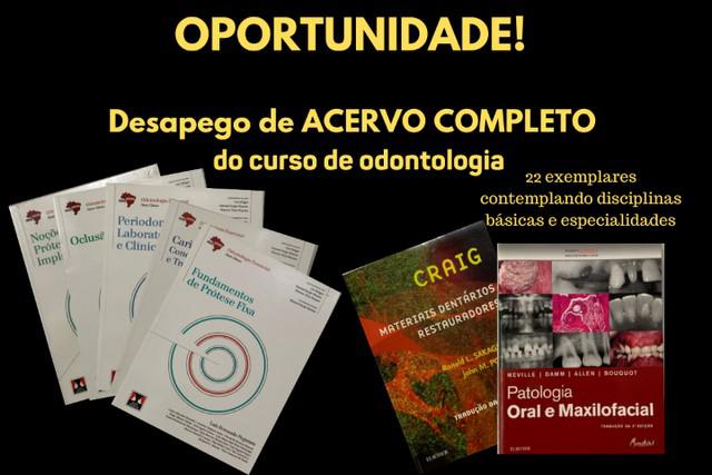 Acervo completo de livros de odontologia