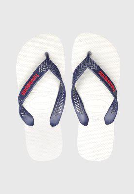 Chinelo havaianas recortes branco