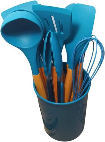 Kit Utensílios Cozinha 12 Peças Silicone Linha Premium