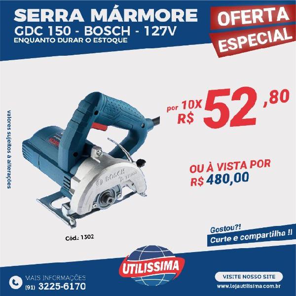 Serra Mármore Titan 1.500w Bosch Gdc 150 -Entrega grátis