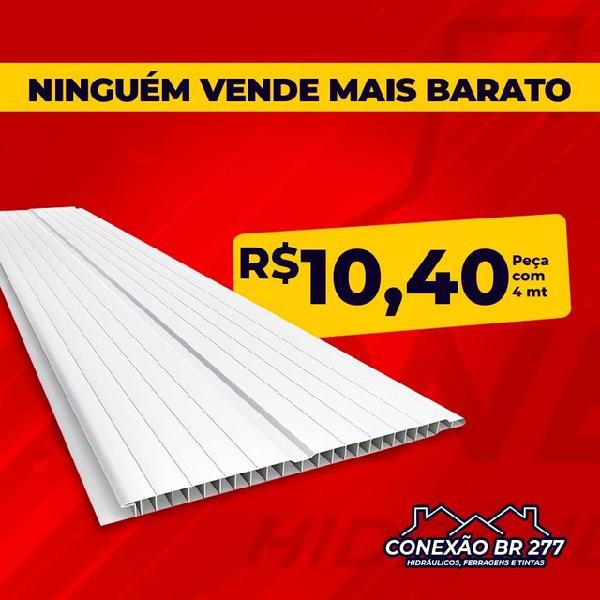 Forro pvc - Fábrica- branco ou amadeirado - Entregamos