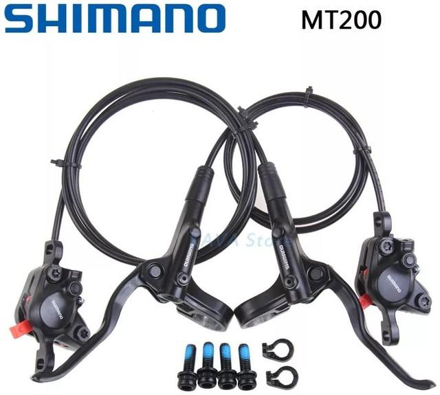 Kit freio a disco hidráulico shimano mt200 original novo