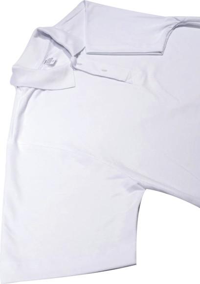 Camisa Gola Polo Lisa Piquet Cor Branca, Branco, | Elo7