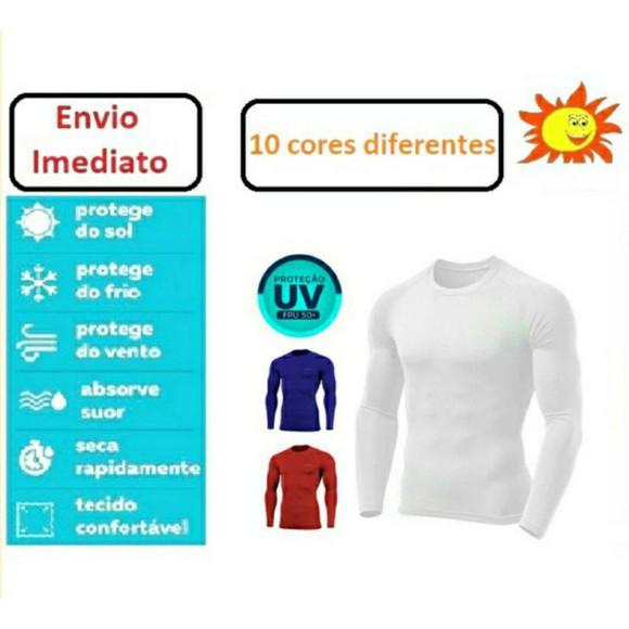 Camisa uv +50 proteção solar - segunda pele unissex -