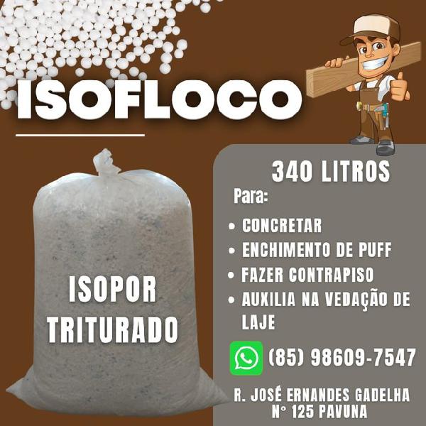 Isopor triturado