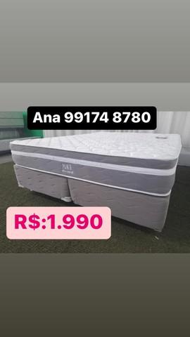 Cama queen molas ensacadas confortável entrega grátis