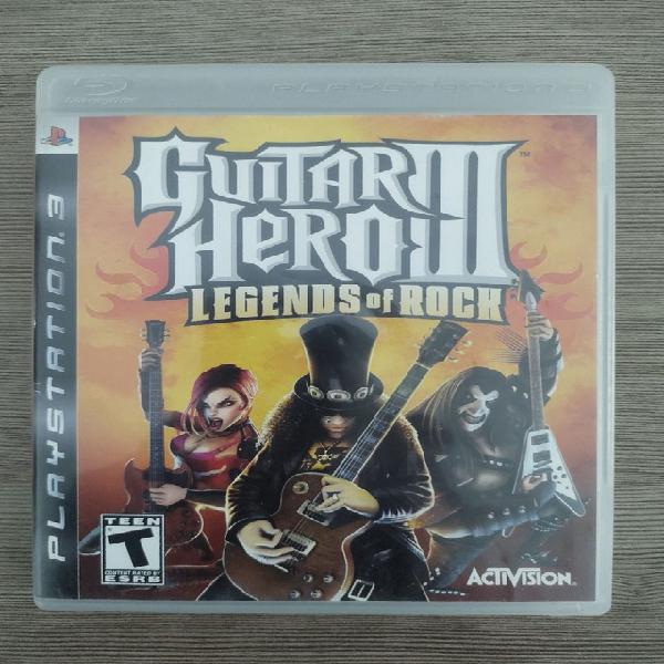 Guitar Hero 3 do PS3, play station 3