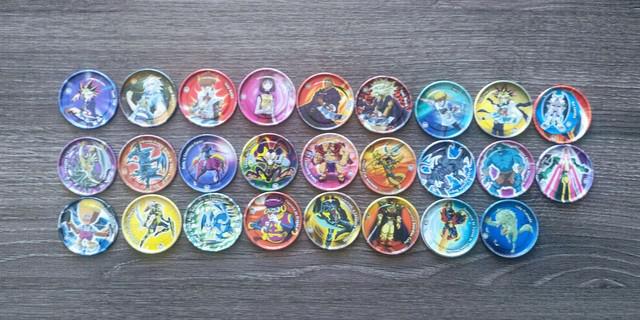 Tazos metal yo gi oh coleção elma chips ano 1996