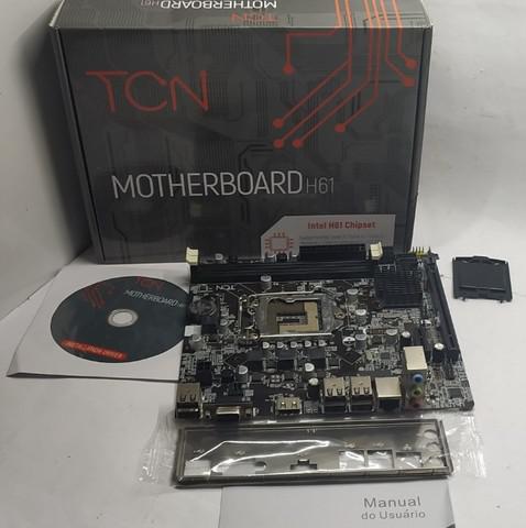 Placa mãe tcn h61 lga1155 ddr3 hdmi + pentium g2030 oferta