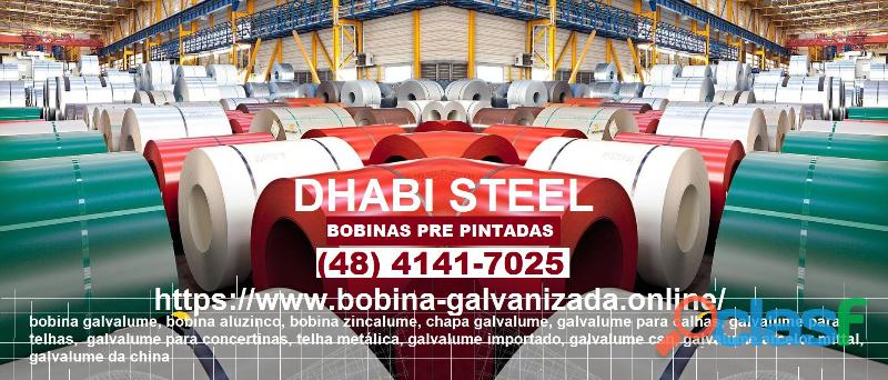 Rolo galvalume 0,40mm x 1200mm é na dhabi steel brasil