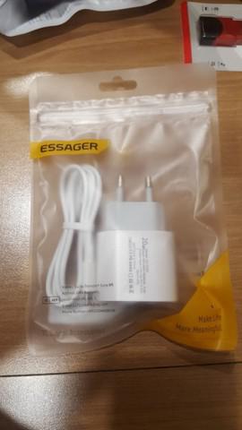 Carregador Essager Super Charger QC3.0 PD3.0 de 20W: