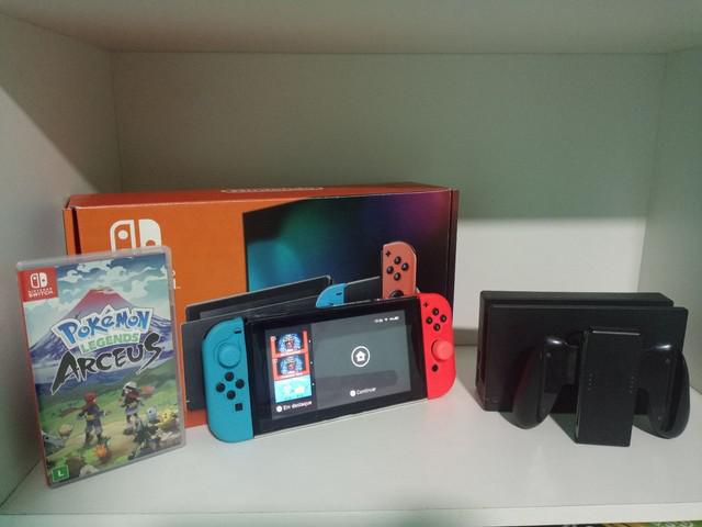 Nintendo switch+ legends arceus midia fisica