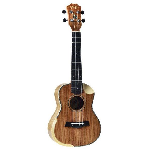 Ukulele Seizi Bora-Bora Crush Concert Acúst Bag Koa