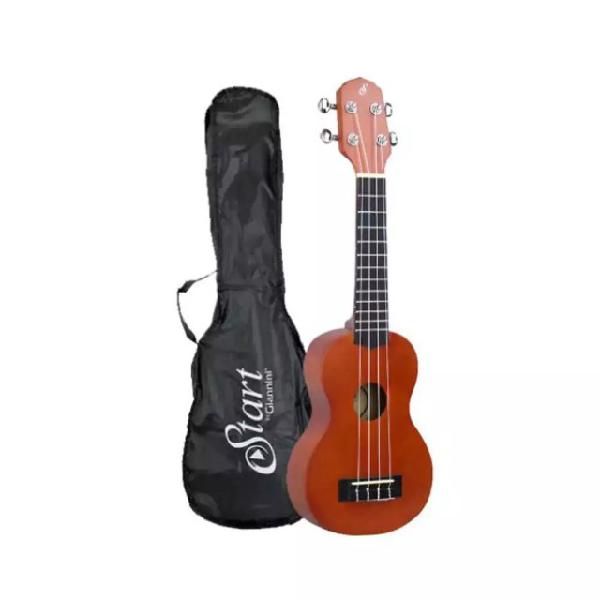 Ukulele soprano giannini elétrico uks21 ns com bag uks-21