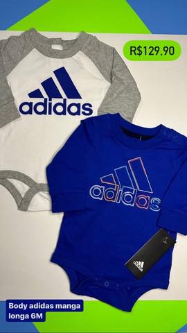 Conjunto Body Adidas para bebê importado