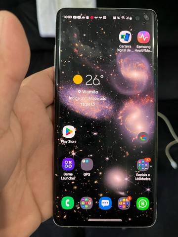 Samsung galaxy s10 plus impecável!!!