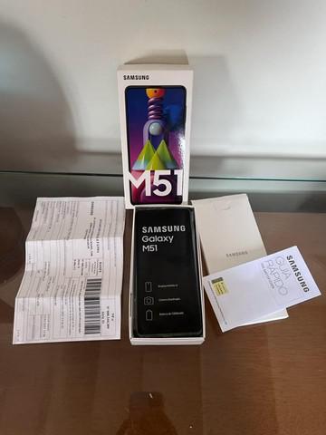 celular samsung galaxy m51 usado,128gb, preto, 6 gb ram,