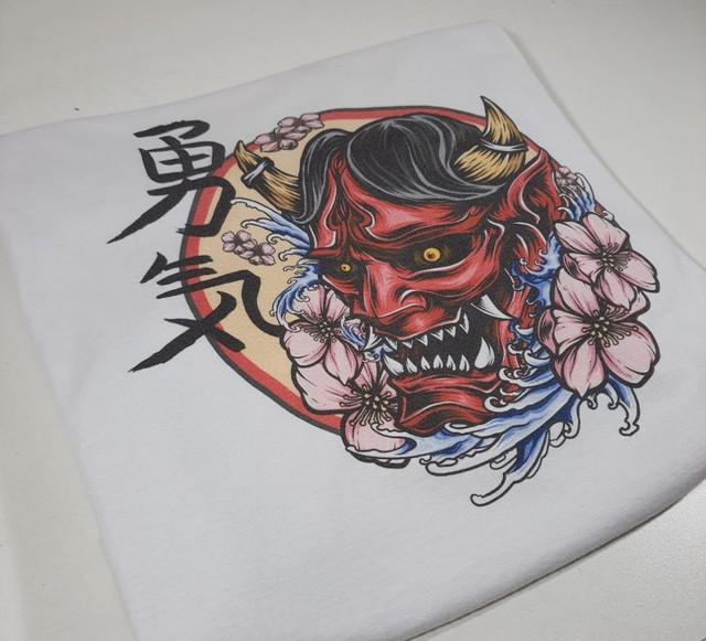 Camisa branca estampada hannya