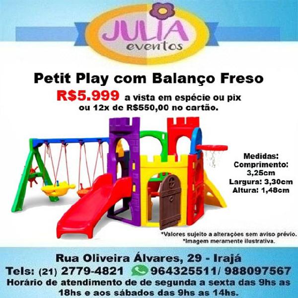 Playground petit play com balanço freso