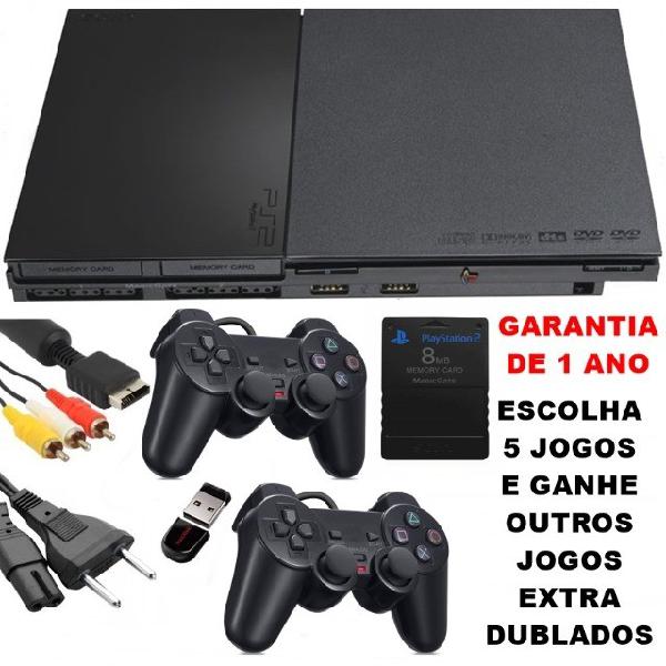 Playstation 2 Original Ps2 Slim - Garantia De 12 Meses -