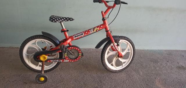 Bicicleta feminina infantil minnie caloi aro 16