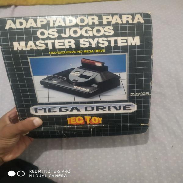 Adaptador original tectoy para jogos de master system com