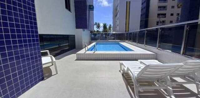 Apartamento intermarés, elevador, piscina, salão de