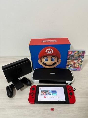 Nintendo Switch V2 + 2 Jogos + Micro SD 128Gb + Capa e