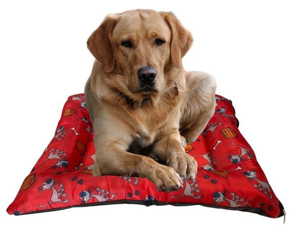 Cama Para Cachorro - Vermelha - Tamanho G - Cama Pet 57x80Cm