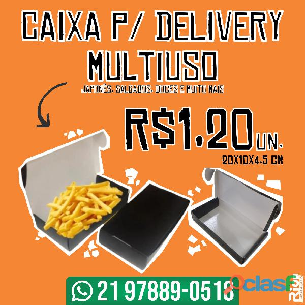 Caixas para delivery multiuso/ plastificação interna