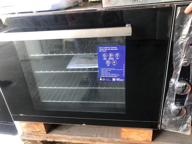 Forno elétrico fischer turbo fast de bancada 80 litros