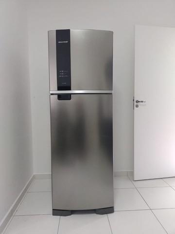 Geladeira brastemp frost free duplex 375 litros cor inox com