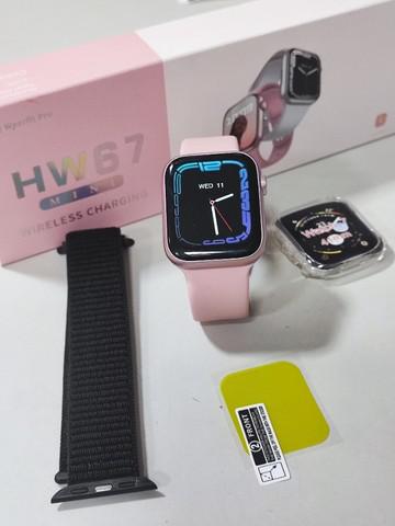 Smartwatch HW67 Mini 41mm Rosa - Novo - 6 x Sem Juros