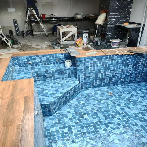 Construção de piscina