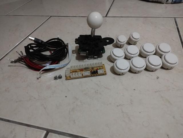 Kit Joystick+ Botões+ placa zero Delay